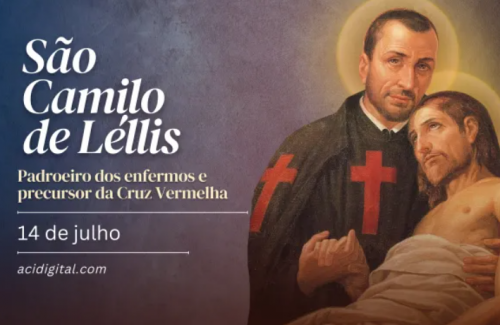 Hoje é a festa de são Camilo de Léllis, padroeiro dos enfermos e precursor da Cruz Vermelha