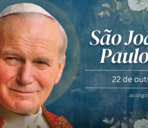 Hoje a Igreja celebra são João Paulo II, o papa da família e peregrino Hoje a Igreja celebra são João Paulo II, o papa da família e peregrino